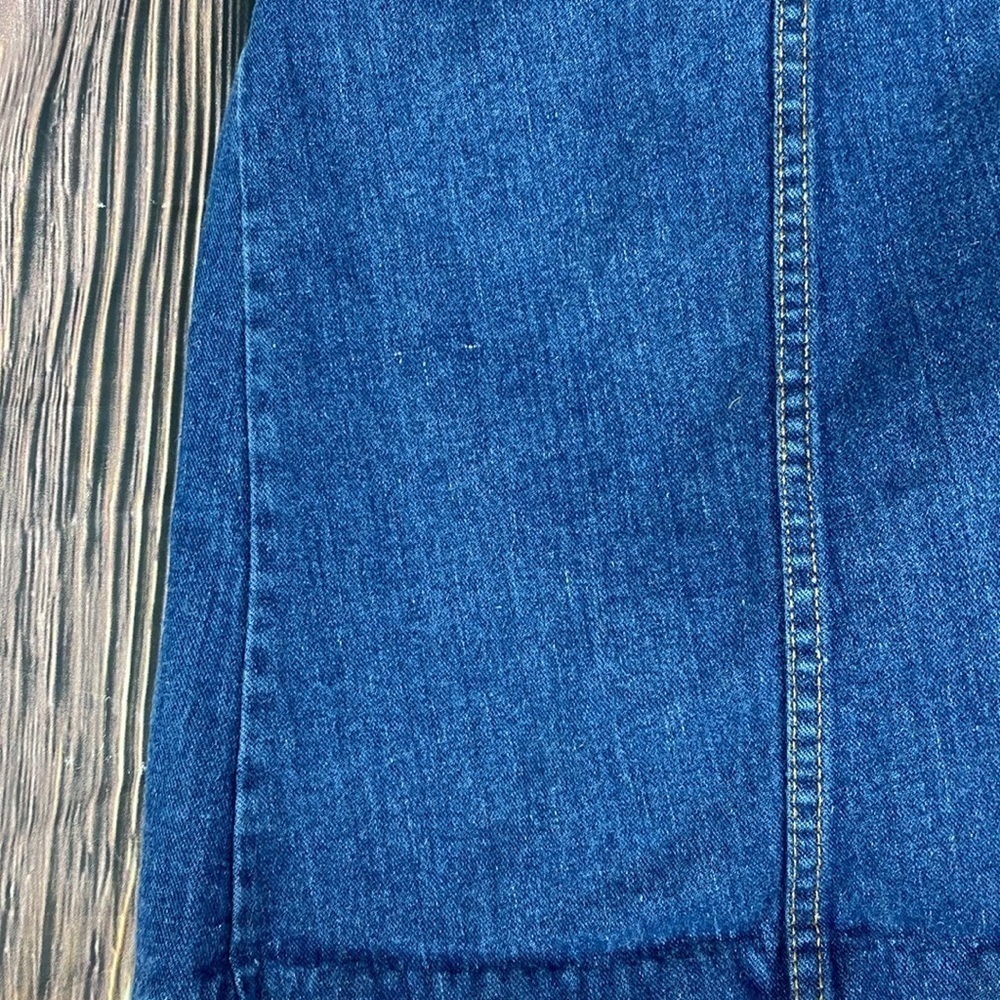 Vintage Bay Britches Blue Denim Skirt With Front Slit- Vintage Sz 9/10 Waist 14โ - Picture 13 of 13